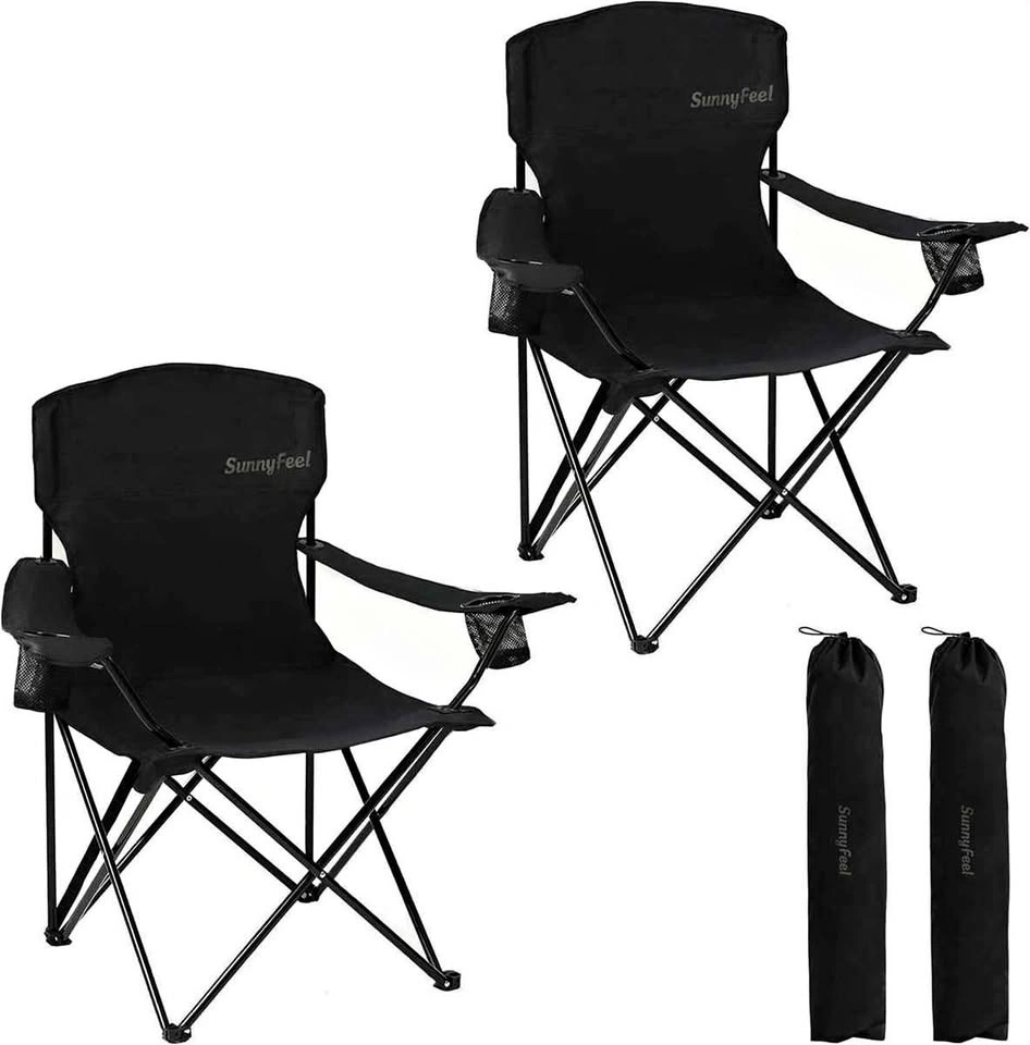SUNNYFEEL Portable Camping Chairs (2 Pack)