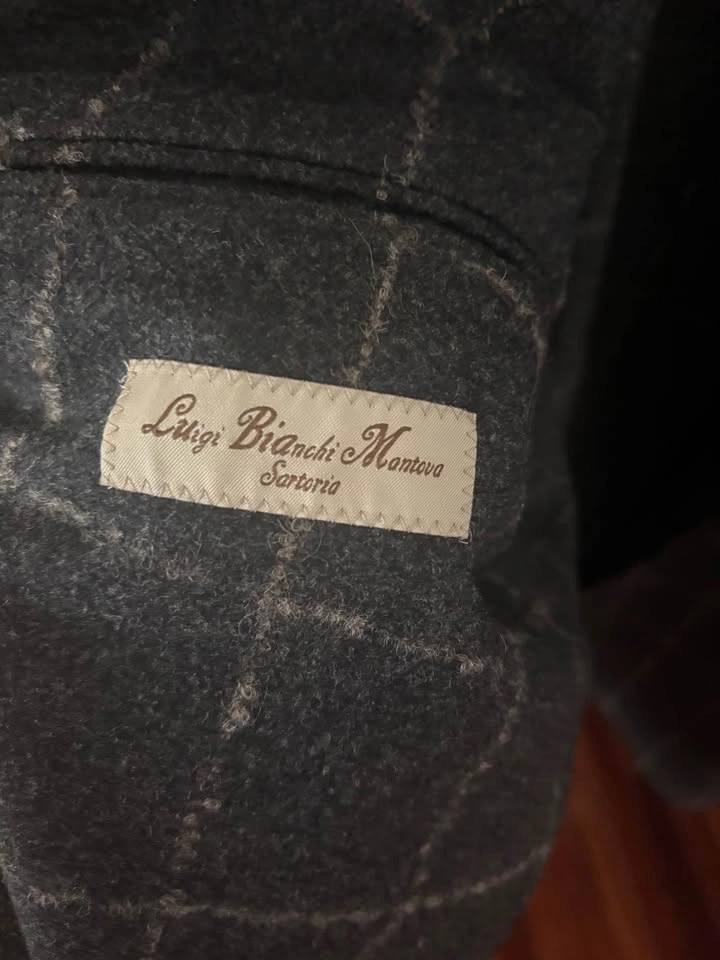 Luigi Bianchi Mantova Wool Flannel Blazer 58R - photo 2