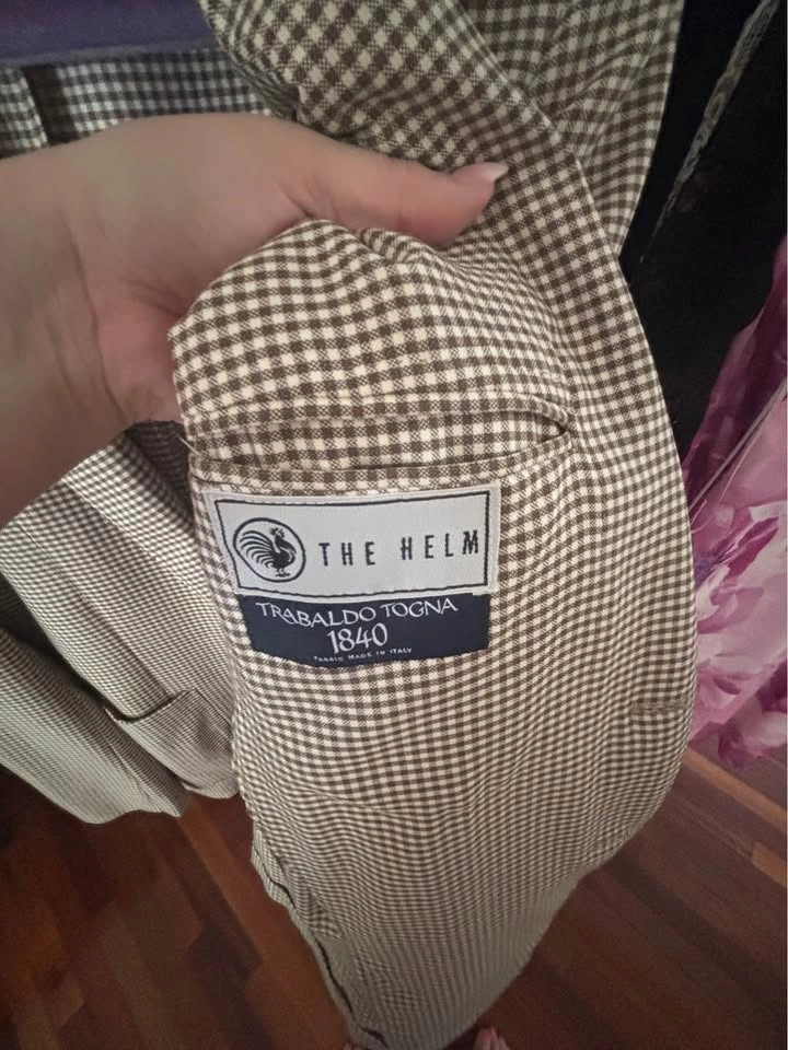 Luigi Bianchi Mantova 56R Brown Gingham Blazer - photo 4