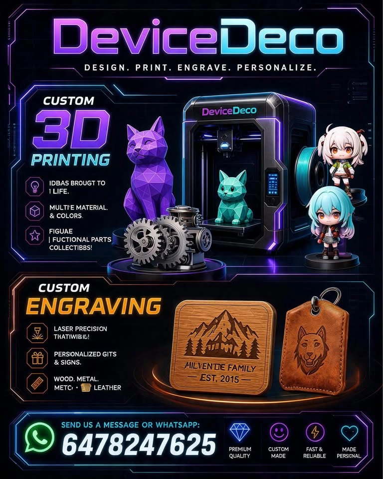 Custom 3D Prints | Laser Engraving | Personalized Gifts - photo 2