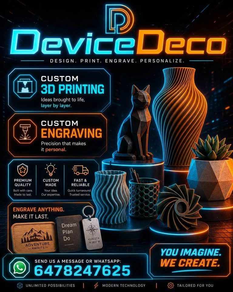 Custom 3D Prints | Laser Engraving | Personalized Gifts - photo 5