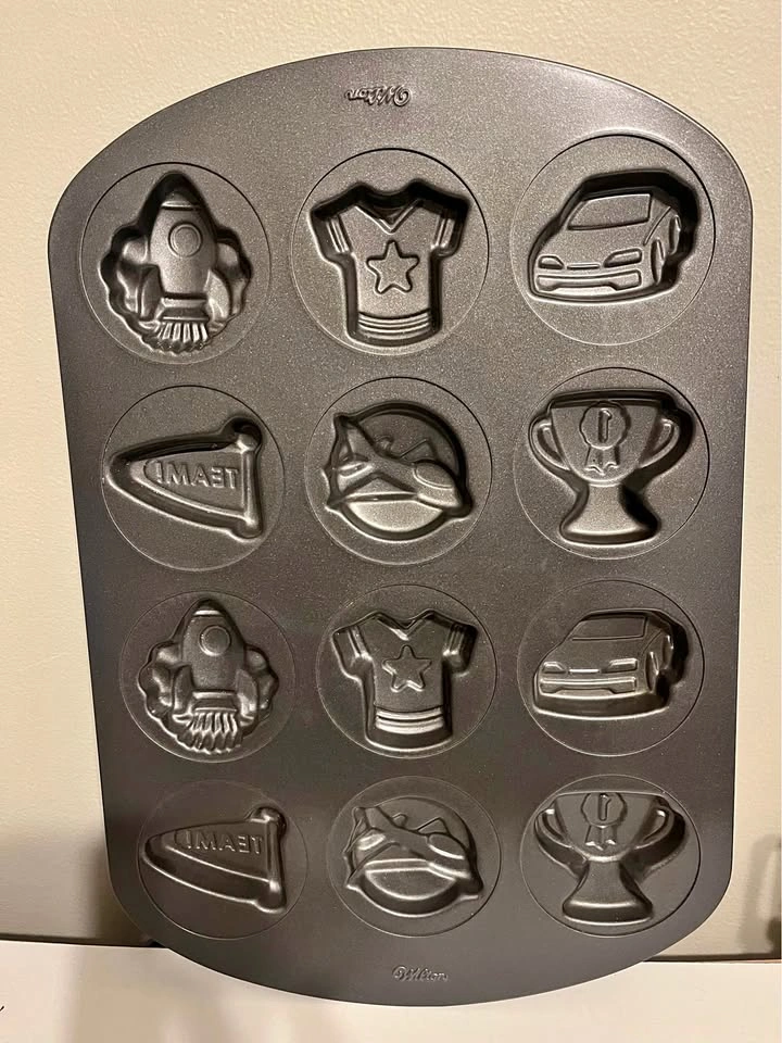 Wilton Baking Pan - Mold - car, flag, jersey, rocket
