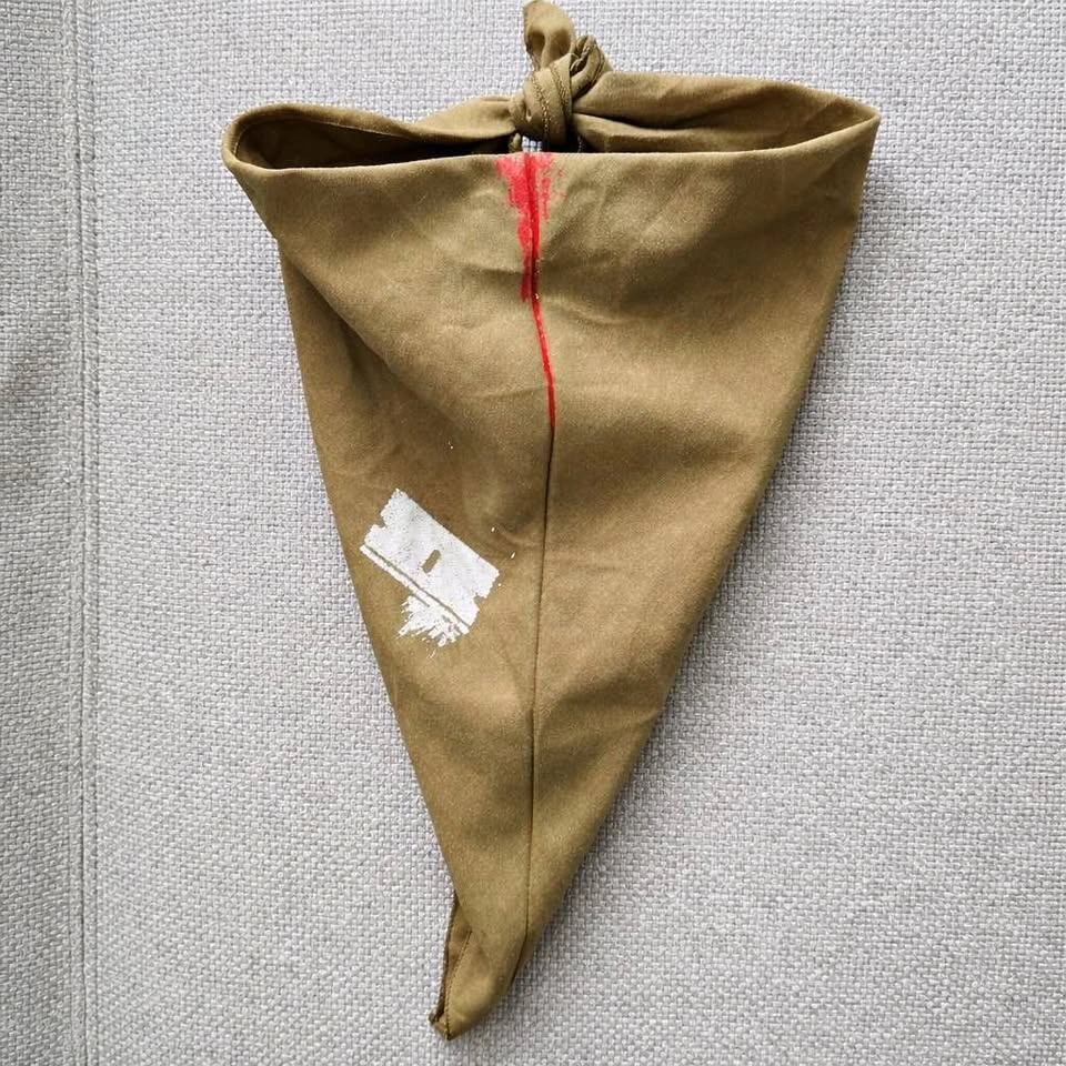 Olive Green Bandana with Print 🏈
