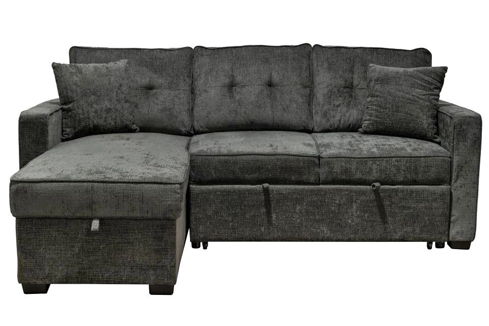 Brand New Sofa bed with Storage and Reversible Chaise Two pillow