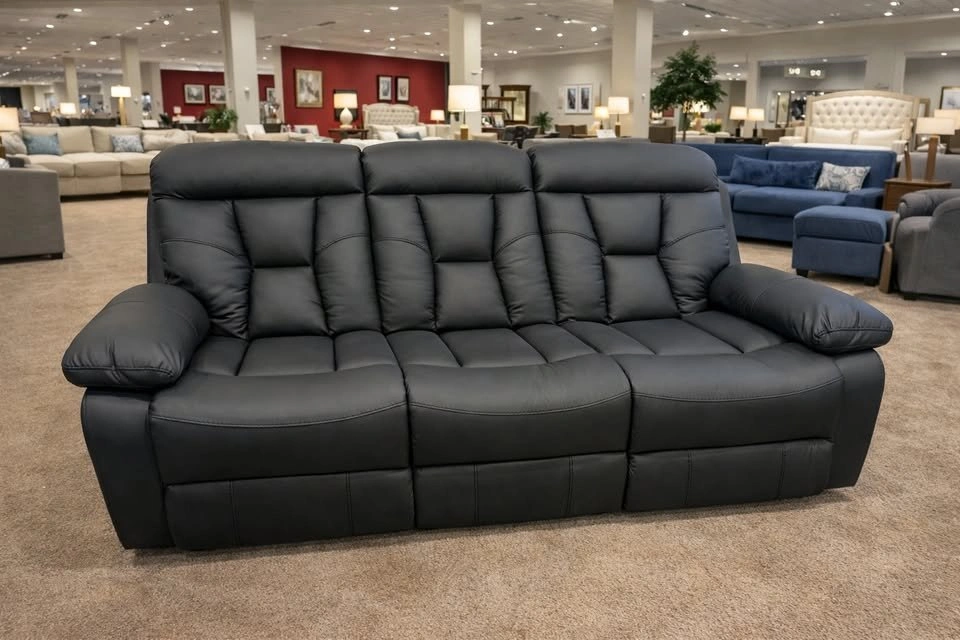 Recliner Black Leather Set on Sale 3-2-1 !! - photo 3