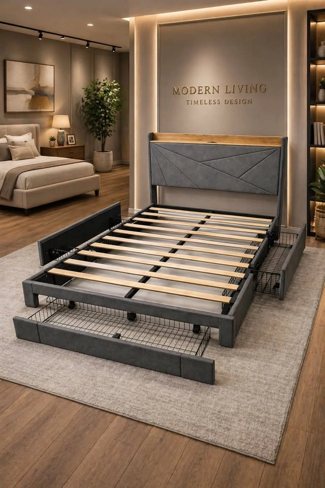 New Storage Bed Frame Queen Size - Clearance Sale! - photo 3