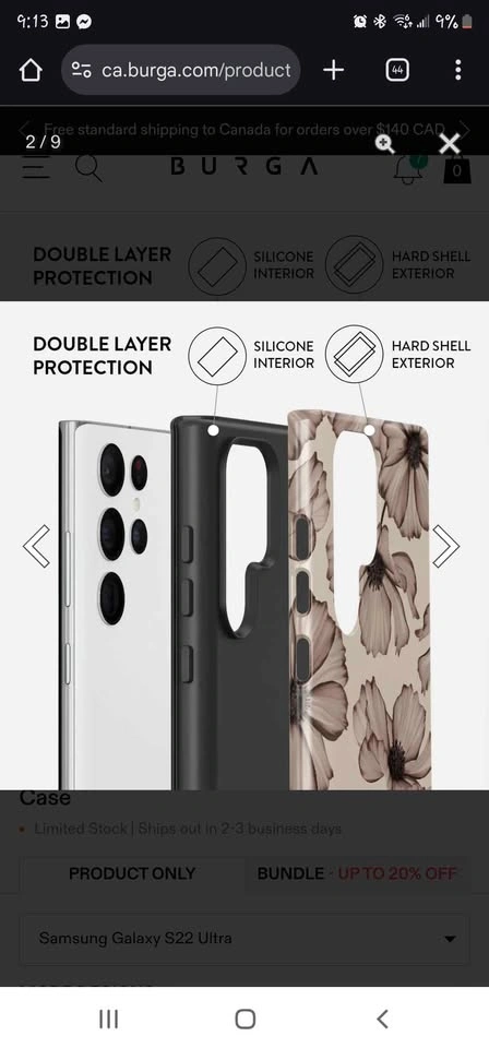 BURGA Phone Case for Samsung Galaxy S22 Ultra - Floral - photo 2
