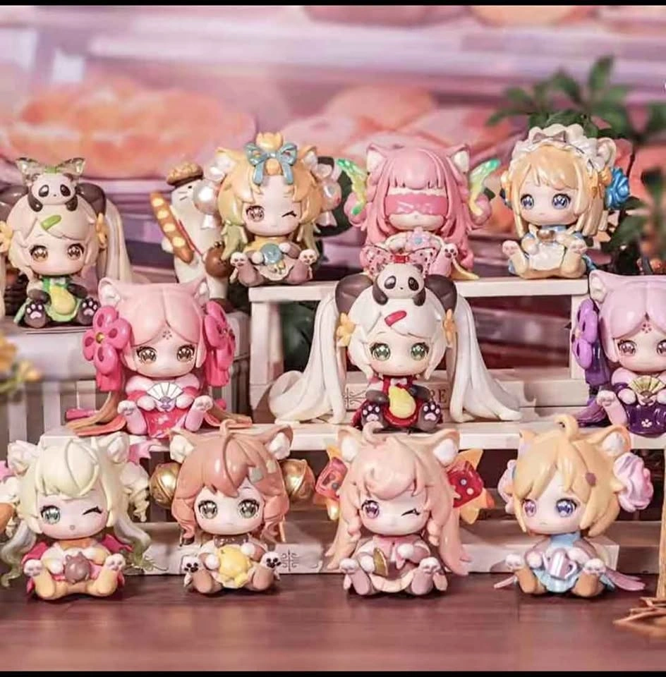 CUTMONIS Cute Collectible Blind Box Figures Set of 8 (Opened Box