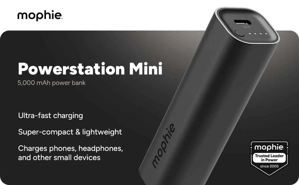 Mophie Cylinder Powerbank (5000 mah) + Wireless Charger - photo 2