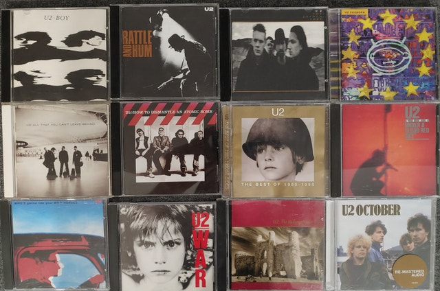 12 U2 CDs all for $10
