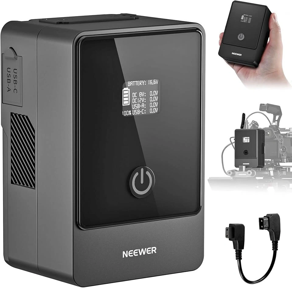 NEEWER 99Wh Mini V Mount Battery Fast Charge - Cash Only