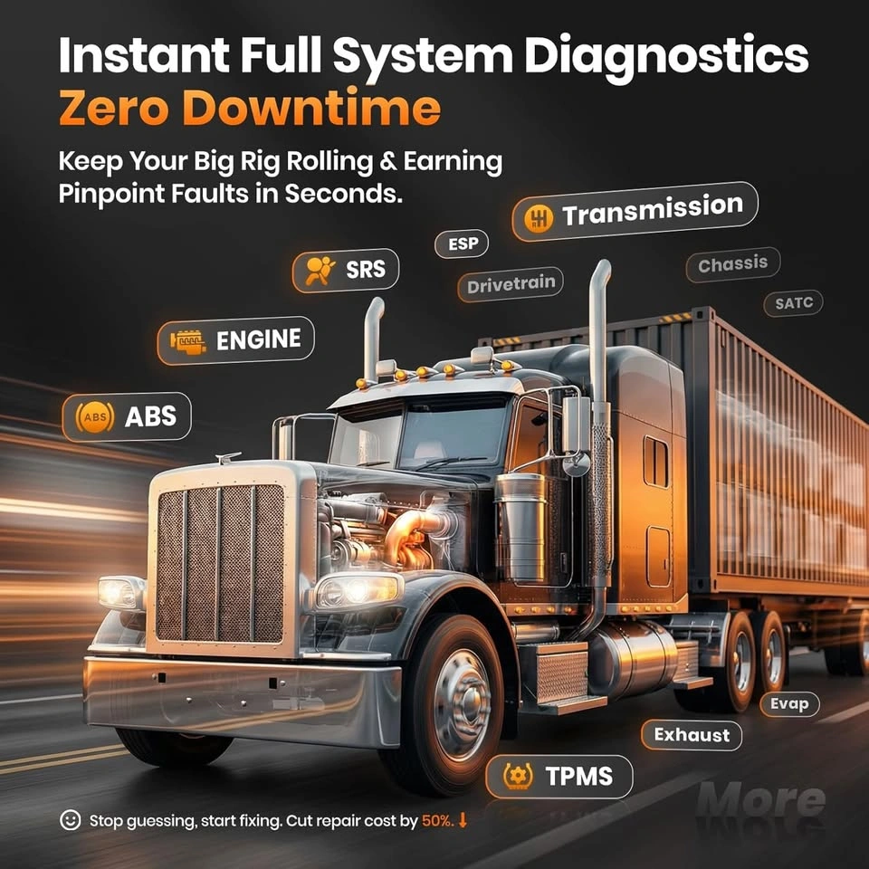 ANCEL HD601 Heavy Duty Truck Scanner - photo 3