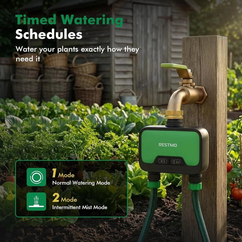 RESTMO Smart WiFi Garden Hose Water Timer - Cash Only - photo 3