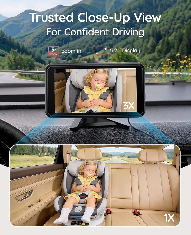 Babyvue Wireless HD Baby Car Monitor w/ Night Vision - Cash Only - photo 4