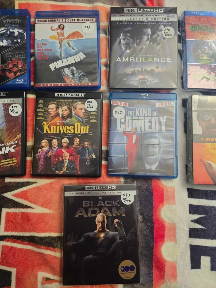 Blu-ray & 4k Movies (Various Feature Sets) - $10 Each - photo 2