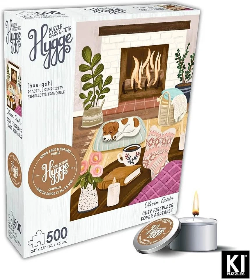 New ‘Cozy Fireplace’ Puzzle Set