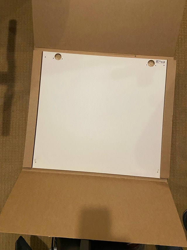 3 Ikea SELSVIKEN Cabinet Doors, High Gloss White with hinges - photo 2