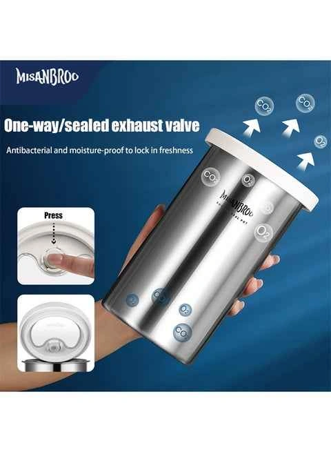 Stainless Steel Coffee Bean Storage Tank - 900ml - photo 5