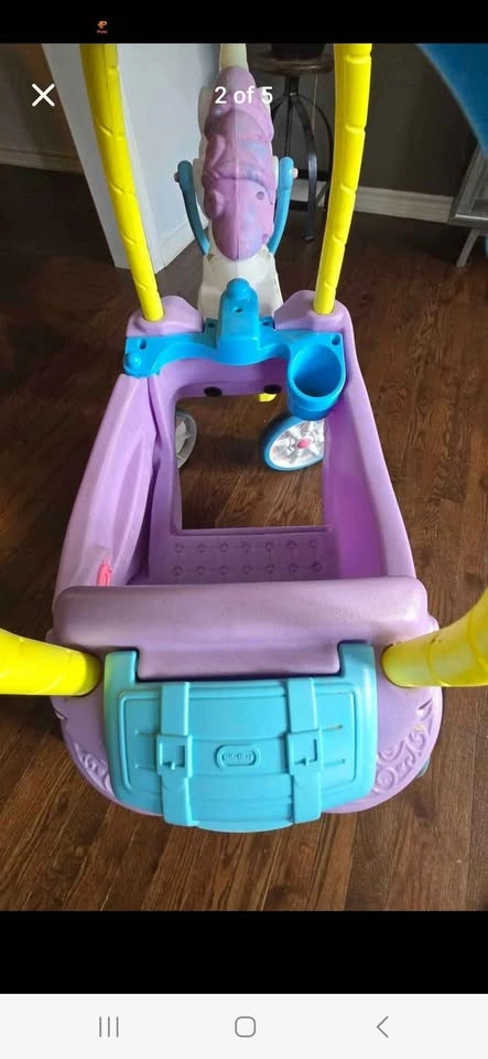 Little Tikes Princess Unicorn Carriage Ride-On Toy - photo 2