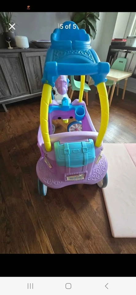 Little Tikes Princess Unicorn Carriage Ride-On Toy - photo 4