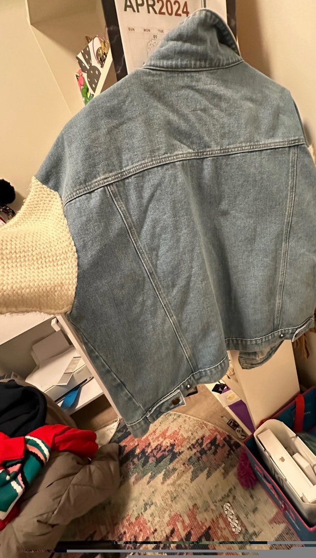 Denim Jacket Knit Sleeves - photo 3