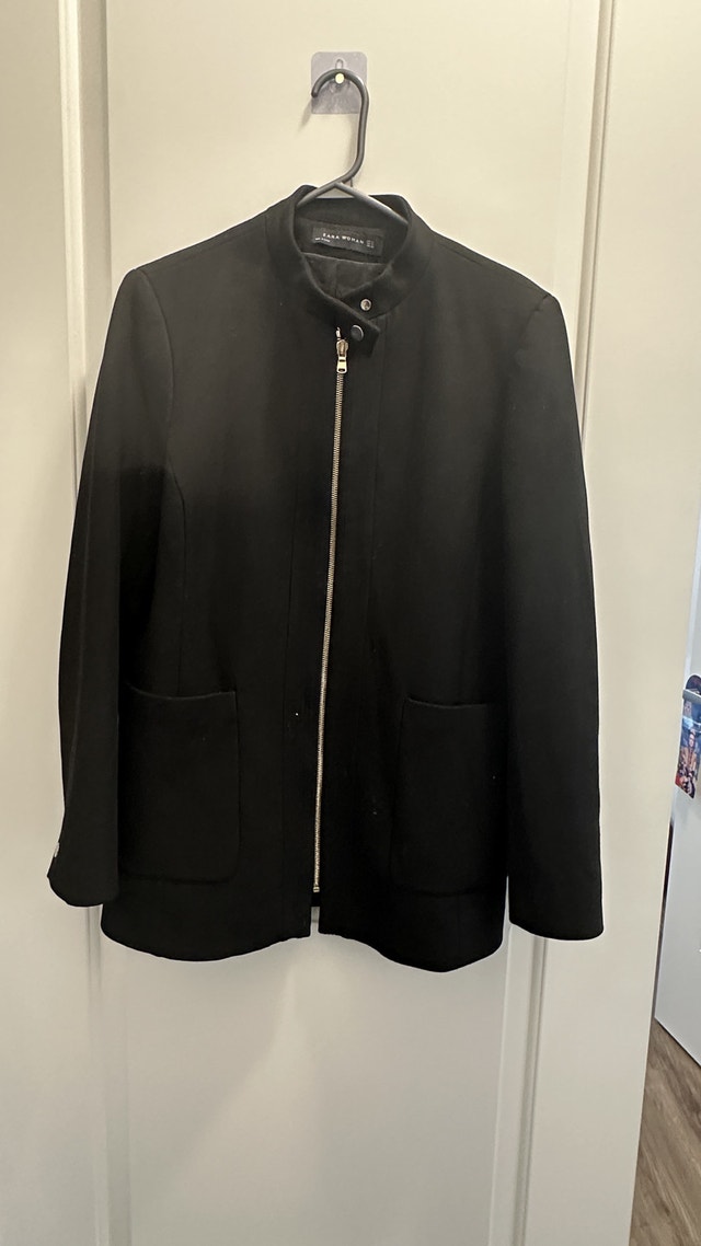 Zara Black Lightweight Shirt Jacket - photo 5