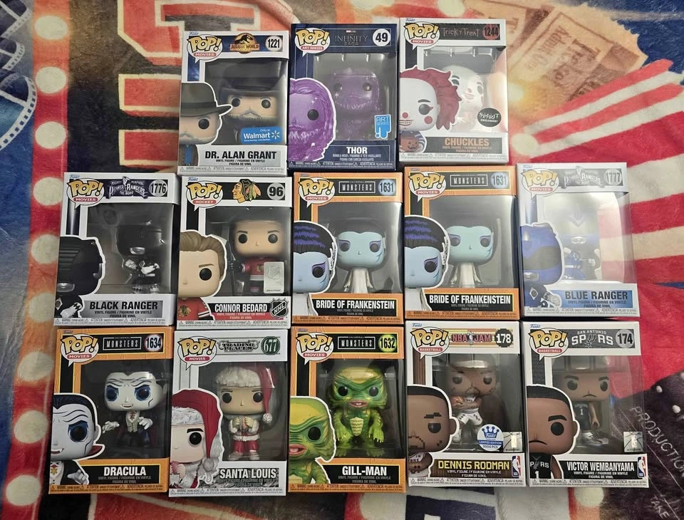 Funko Pop! Vinyl Figures - Various Characters ($10 each)