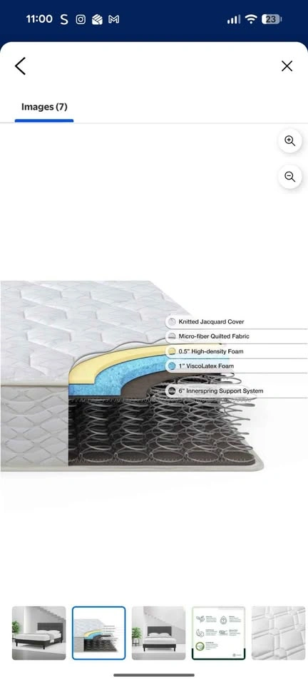 Zinus Spa Sensations 8 inch Twin Mattress - photo 4