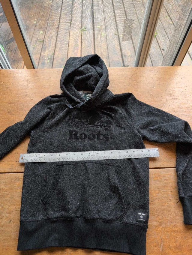 Roots Hoodie dark grey xxs extra small