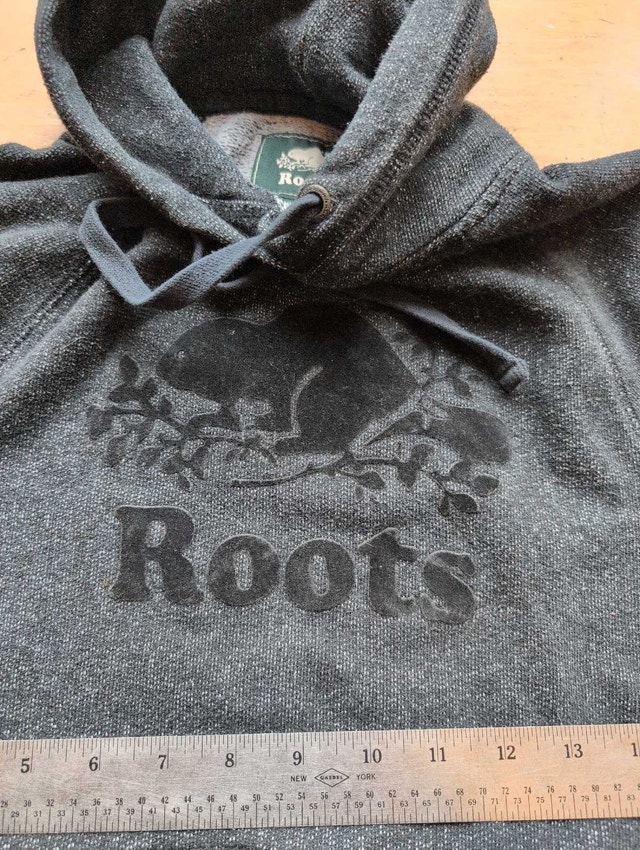 Roots Hoodie dark grey xxs extra small - photo 3