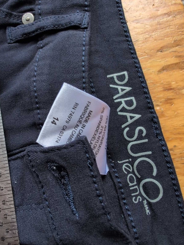 Parasuco Jeans Size 14 Woman Navy Blue - photo 3