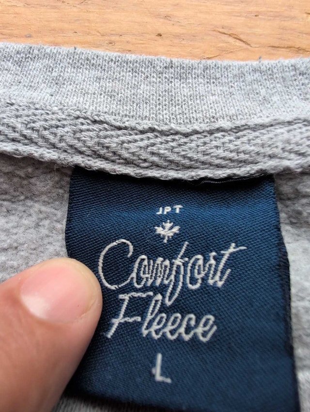 Comfort Fleece Durham College Grey Sweater - Large - photo 2
