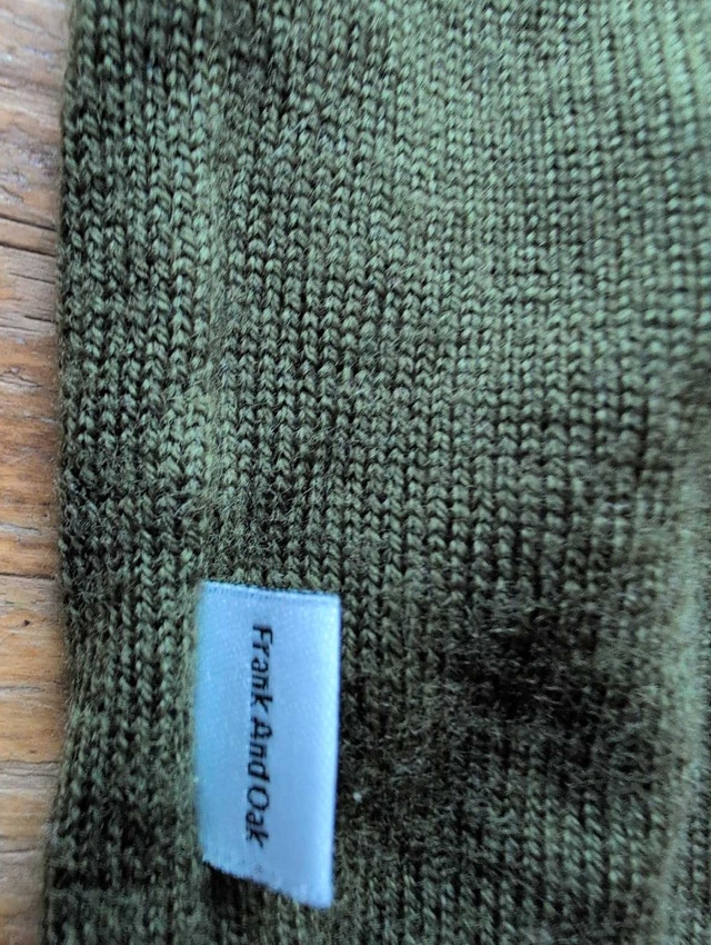 Frank and Oak Sweater Green Mens Small - photo 5