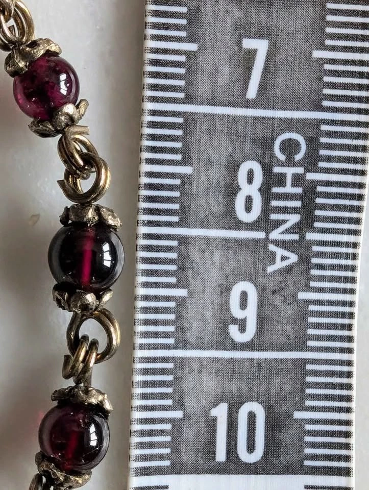 Antique Garnet Necklace and Earring Set - photo 5