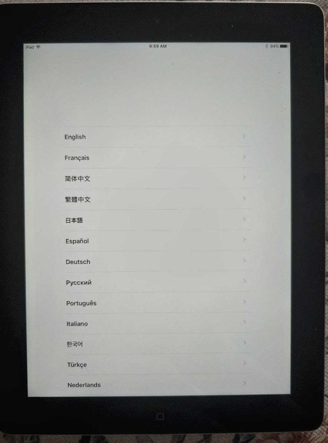 iPad 4th Gen 16GB Wi-Fi