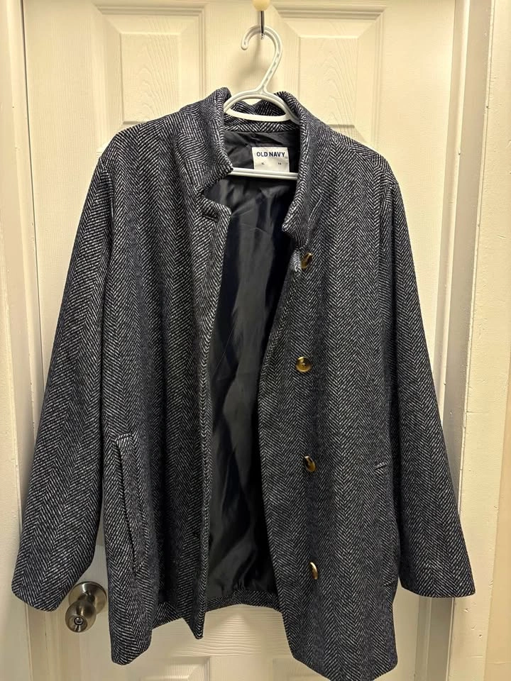 Old Navy Ladies XL Blue & White Blazer