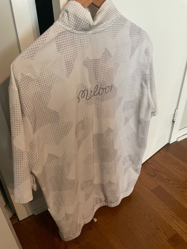 Malbon x Adidas White Short Sleeve Half Zip Pullover Golf - photo 2