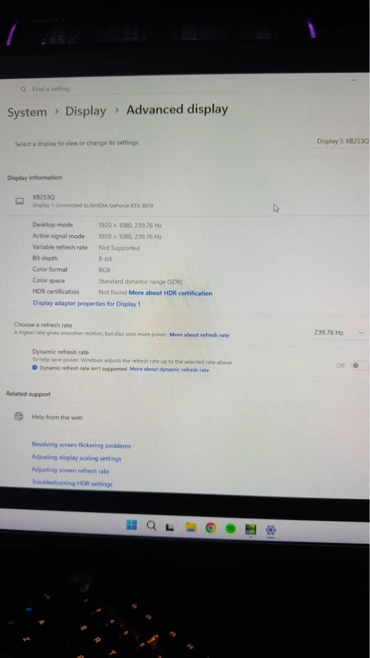 Acer Predator XB253Q 24.5" 240Hz IPS Gaming Monitor - photo 2