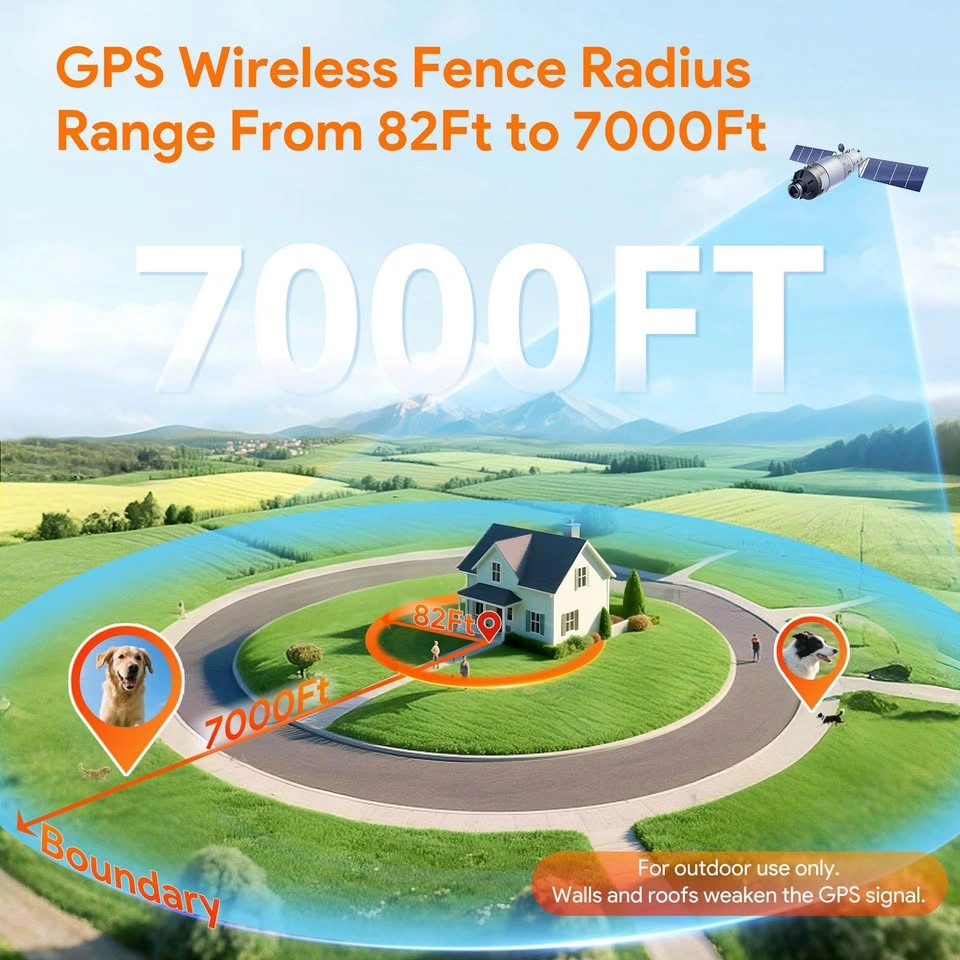 Meowant GPS Dog Fence & Training Collar - App Control, Waterproo - photo 5