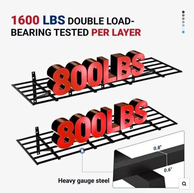 FLEXIMOUNTS Heavy Duty Garage Shelves 2-Pack - Brand New