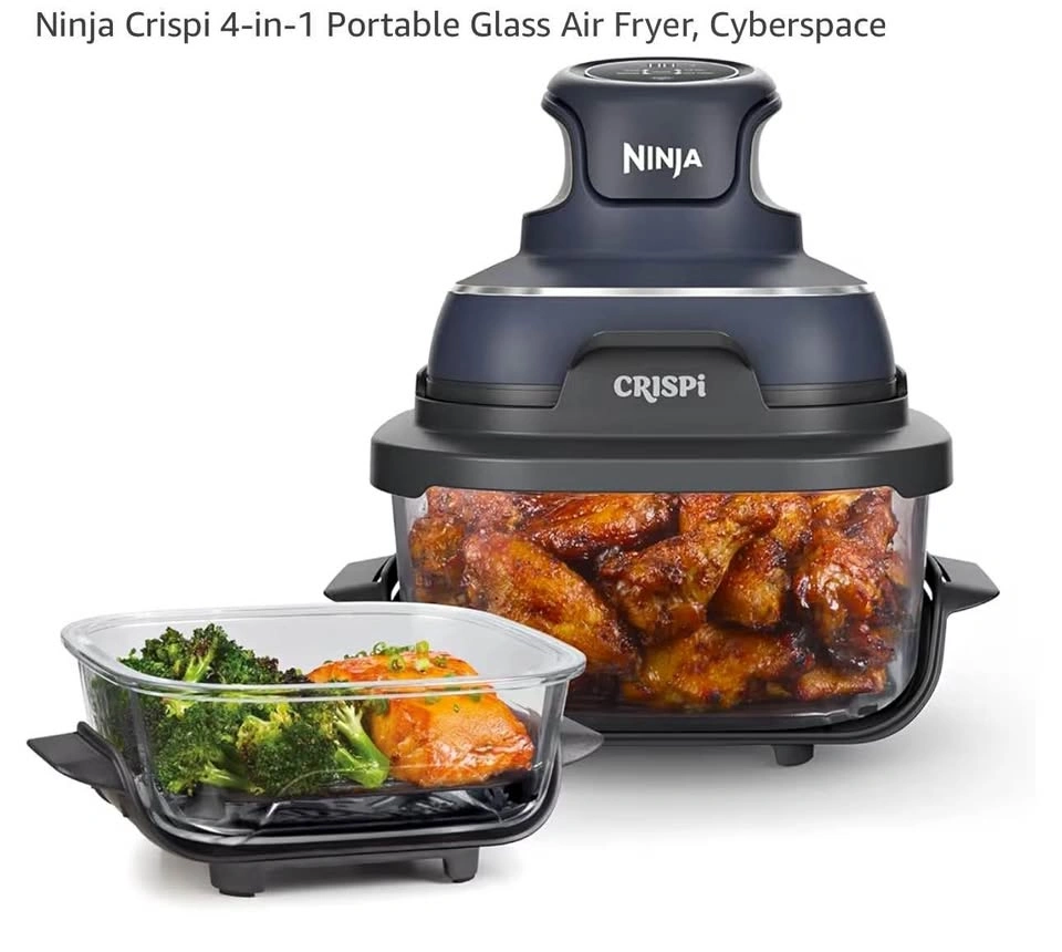 Brand New Ninja Crispi 4-in-1 Portable Glass Air Fryer
