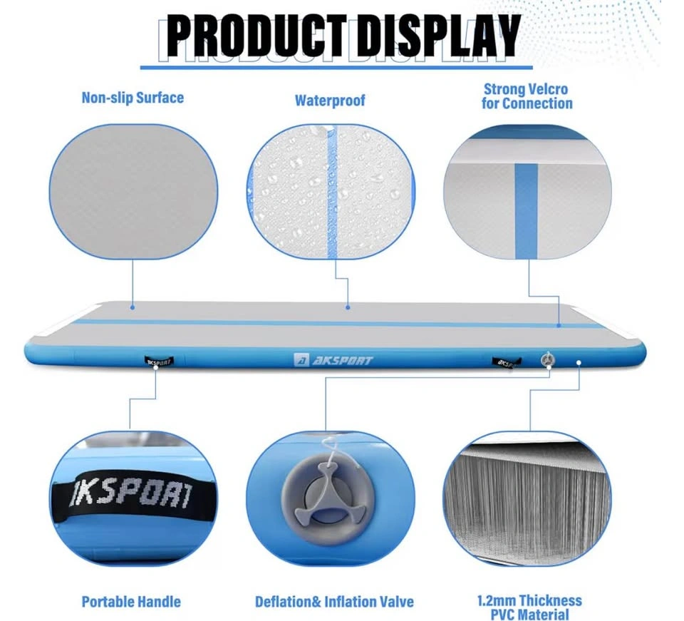 Brand New AKSPORT 10FT Inflatable Air Tumbling Mat with Pump - photo 5