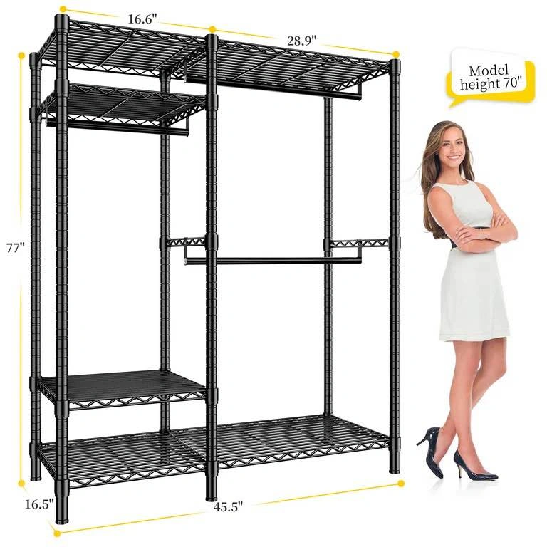 Heavy Duty Clothing Rack with Shelves – Brand New Sealed in Box - photo 3