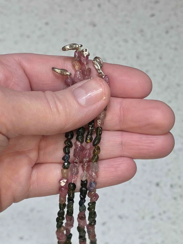 PINK & GREEN TOURMALINE Bracelet with Clasp - photo 2