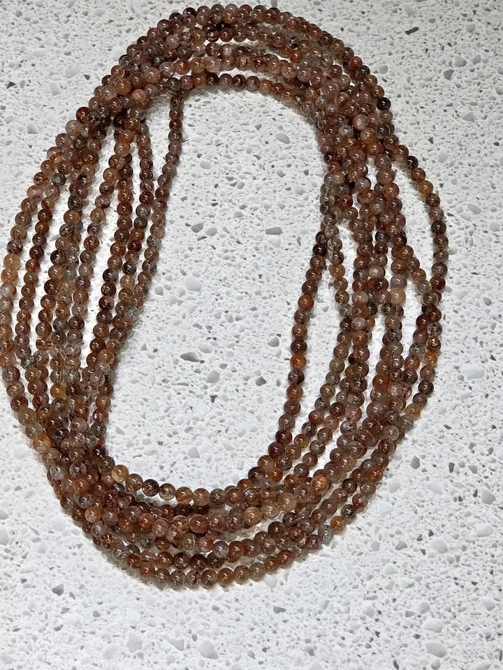 Golden Rutilated Quartz 3-Strand Bracelet