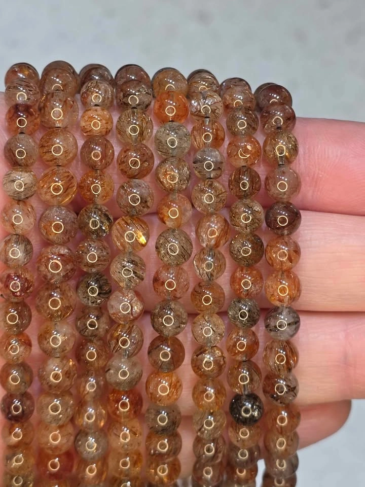 Golden Rutilated Quartz 3-Strand Bracelet - photo 2