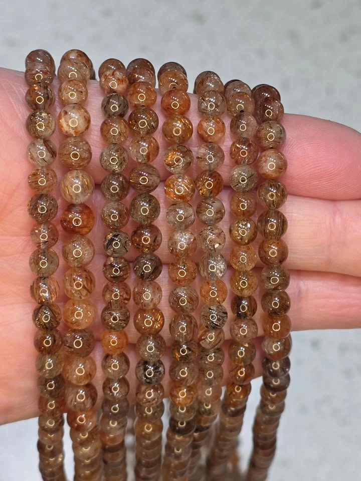 Golden Rutilated Quartz 3-Strand Bracelet - photo 3