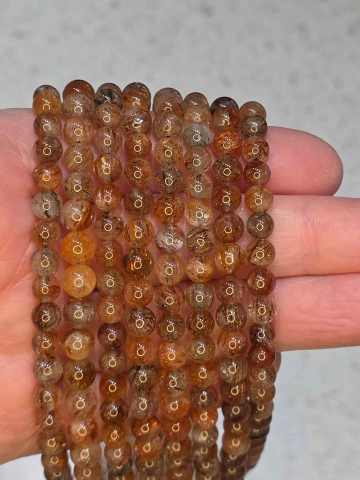 Golden Rutilated Quartz 3-Strand Bracelet - photo 4