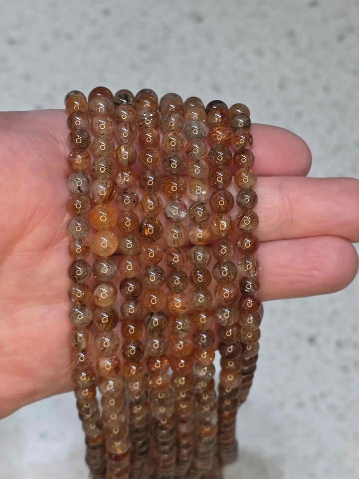 Golden Rutilated Quartz 3-Strand Bracelet - photo 5