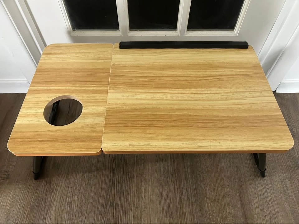 Folding Wood Grain Lap Desk with Cup Holder - photo 5